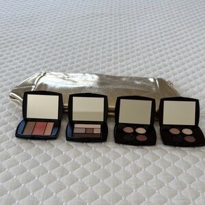 Lancôme eyeshadow, blush, and bag